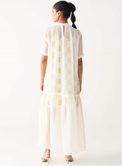 Sheer Bottom Frill Dress