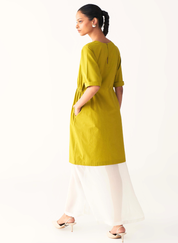 Sheer Bottom Panel Dress