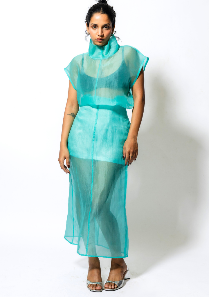 Sheer Midi Skirt
