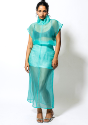 Sheer Midi Skirt
