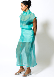 Sheer Midi Skirt