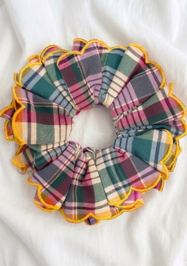 Sherbet Scallop Scrunchie
