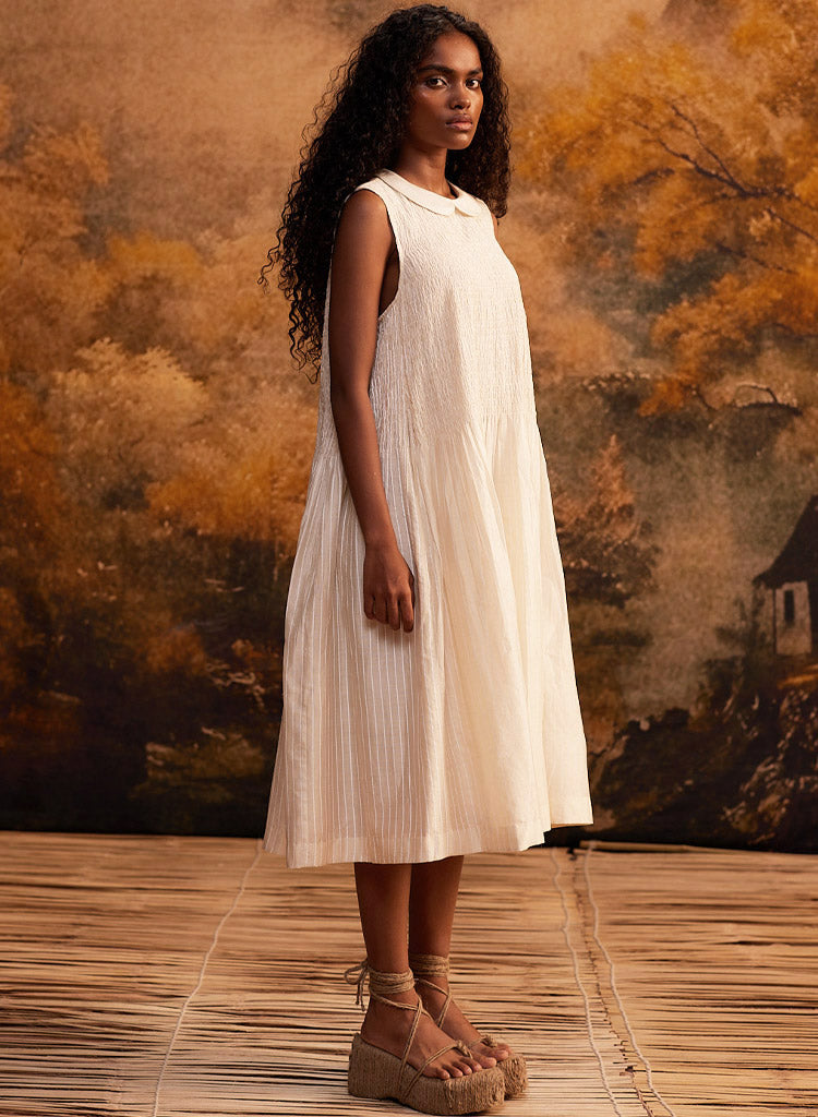 Shibui Stripe Ruching Dress