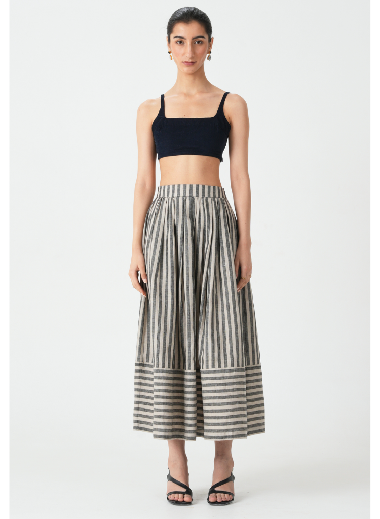 Shima Striped Skirt