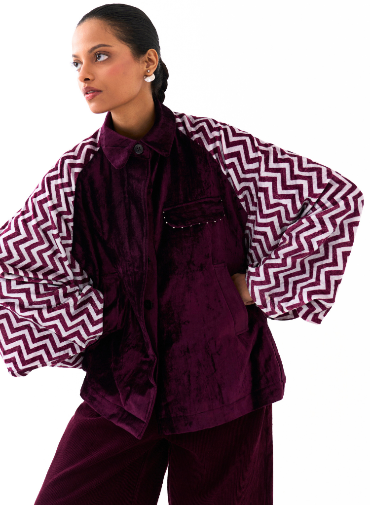 Short Bat Sleeve Jacket Set