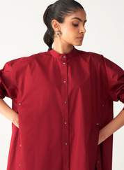 Side Button Tunic Set