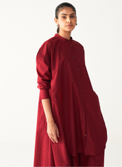 Side Button Tunic Set