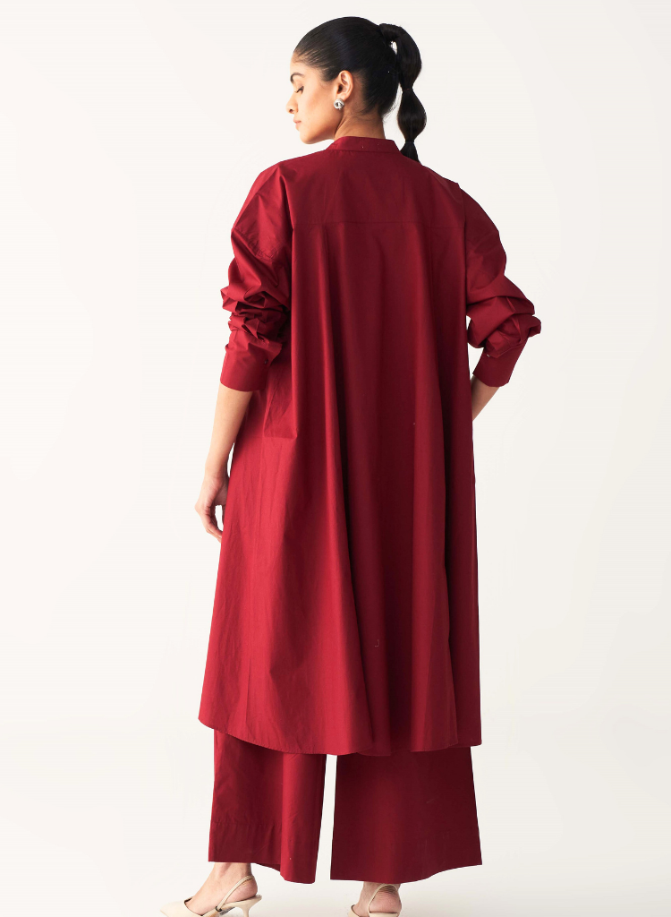 Side Button Tunic Set