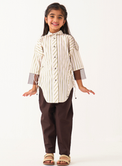 Side Drawstring Shirt Set