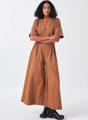Side Elastic Waist Jumpsuit