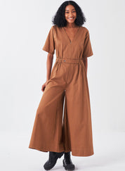 Side Elastic Waist Jumpsuit