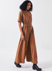 Side Elastic Waist Jumpsuit