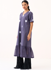 Side U-Gather Block Dress