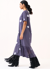 Side U-Gather Block Dress