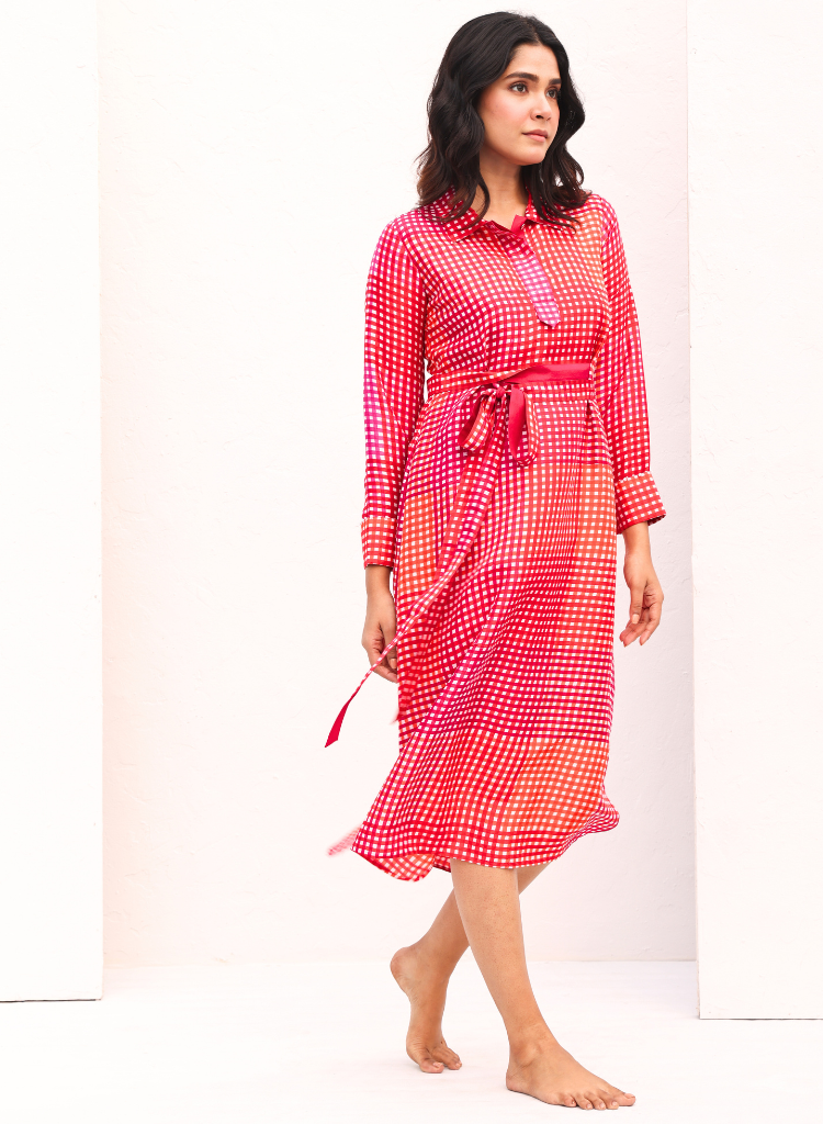 Silk Tie Dress