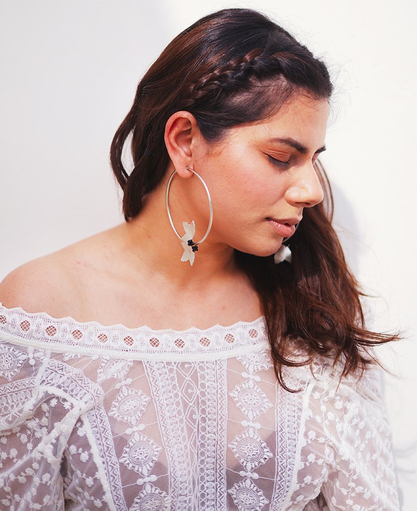 Petal Hoop Earrings