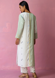 Siza Colour Block Kurta Set