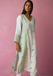 Siza Colour Block Kurta Set