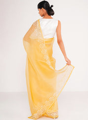 Sky Fire Saree