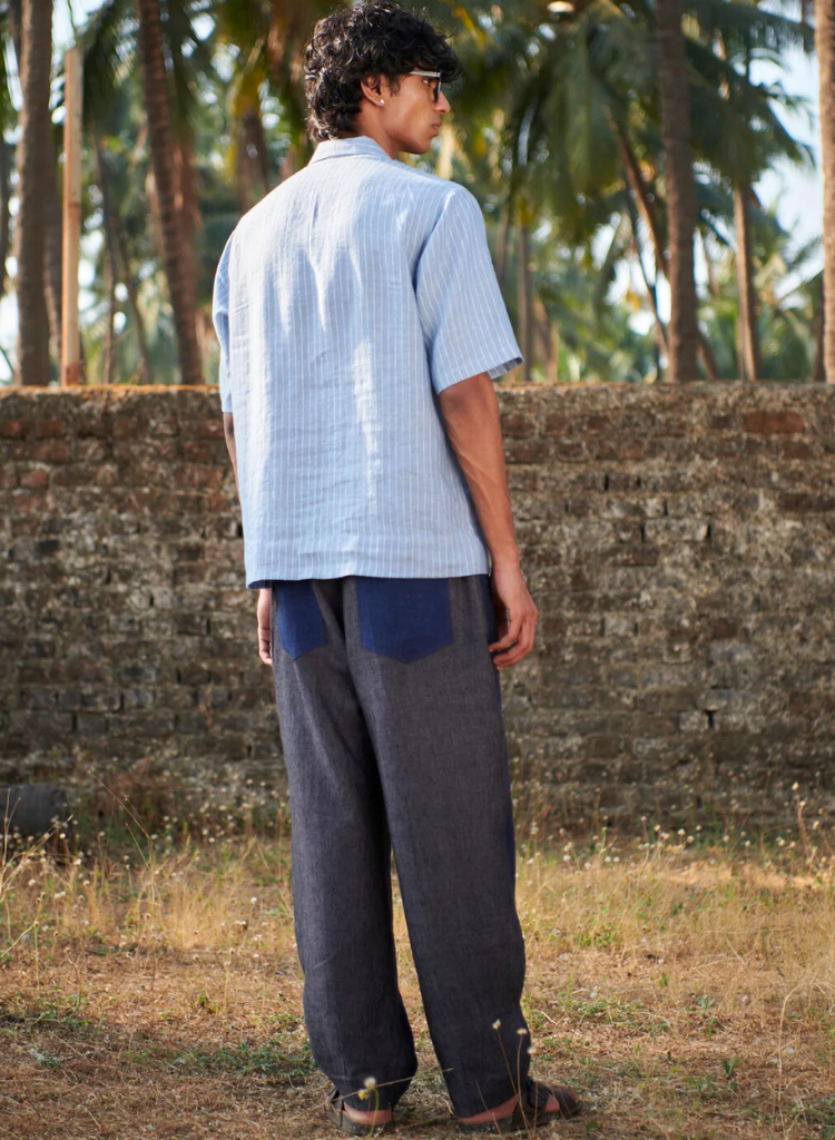 Pinstripe Popover Shirt