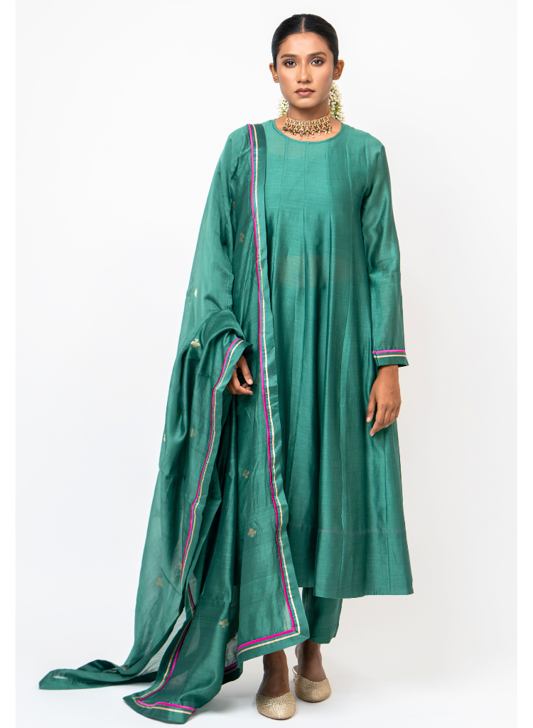 Sky & Water Anarkali Set