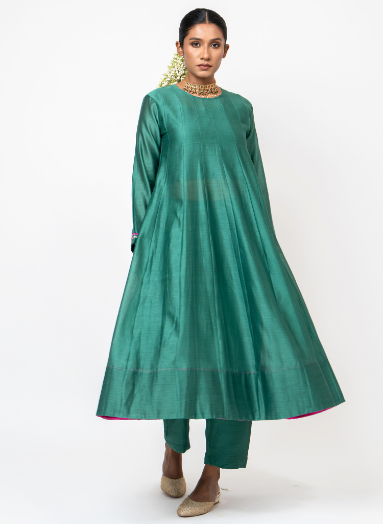 Sky & Water Anarkali Set