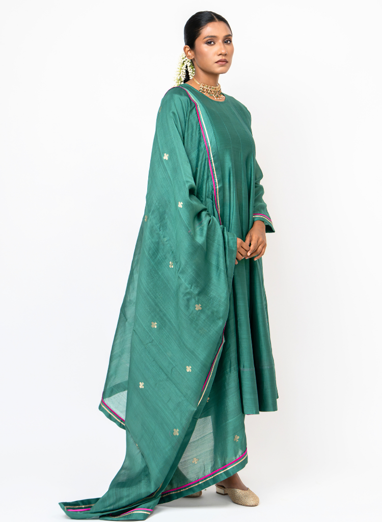 Sky & Water Anarkali Set