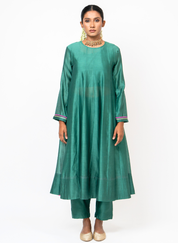 Sky & Water Anarkali Set