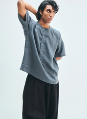 Slate Panelled Shirt Kurta