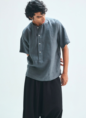 Slate Panelled Shirt Kurta