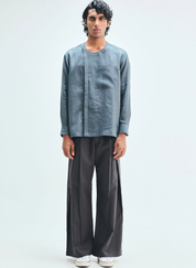 Slate Side Placket Shirt