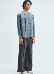 Slate Side Placket Shirt