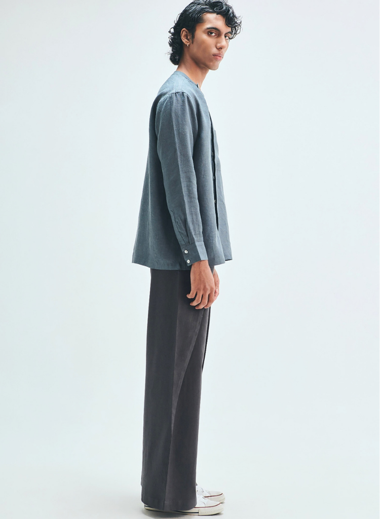 Slate Side Placket Shirt