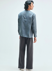 Slate Side Placket Shirt