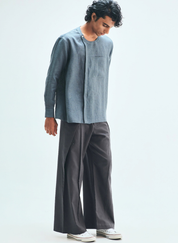 Slate Side Placket Shirt