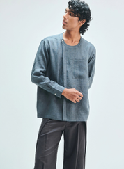 Slate Side Placket Shirt