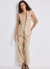 Sleeveless Hemp Jacket