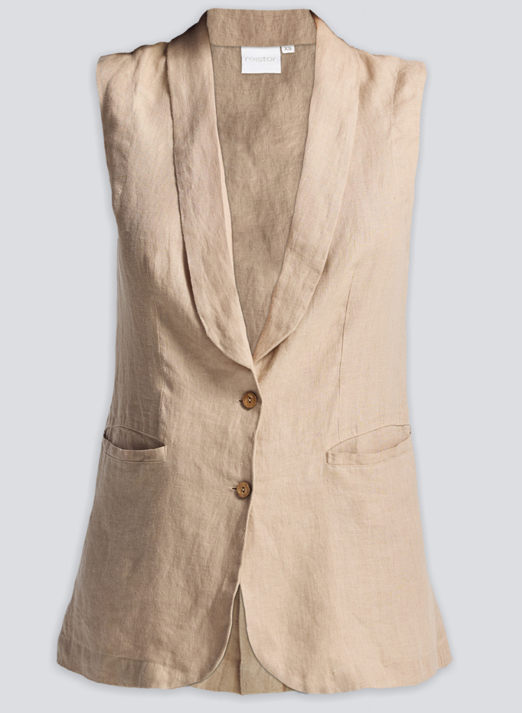 Sleeveless Hemp Jacket