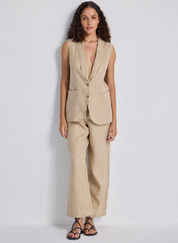 Sleeveless Hemp Jacket