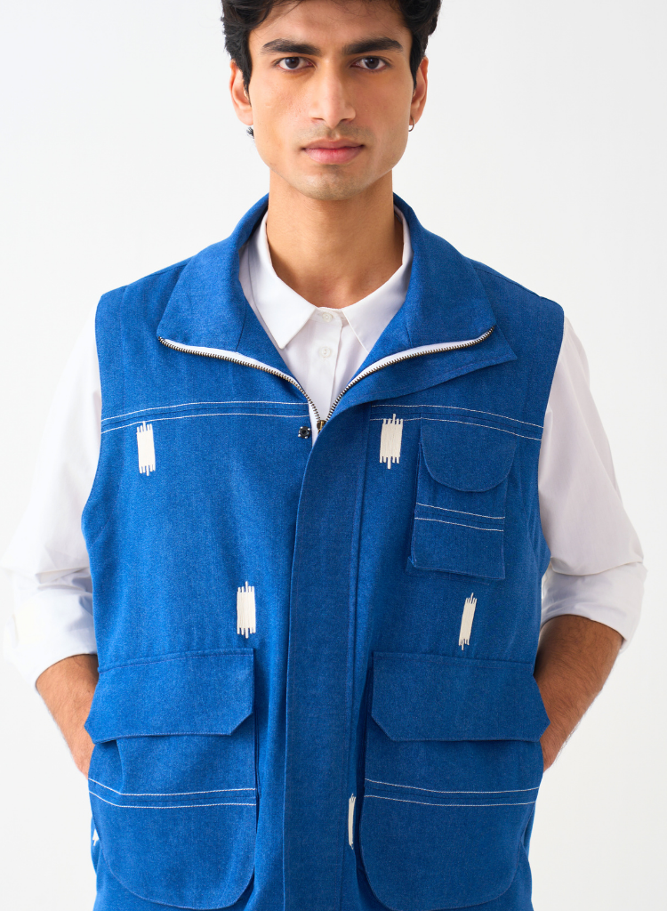 Sleeveless Utility Jacket
