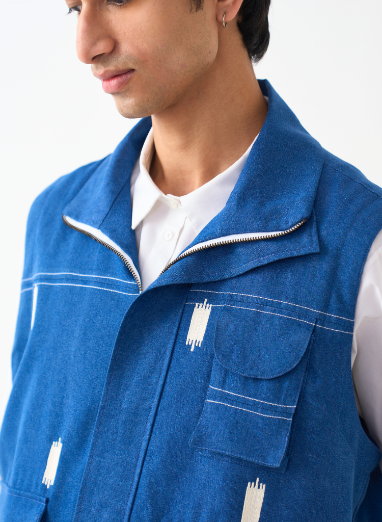 Sleeveless Utility Jacket