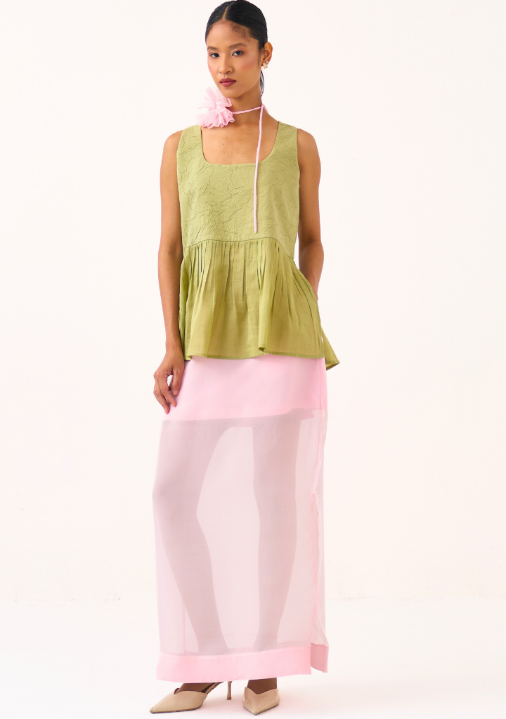 Sleeveless Yoke Set