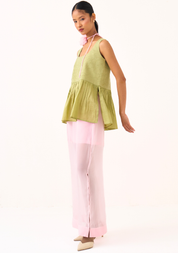 Sleeveless Yoke Set