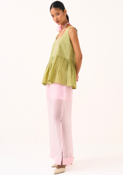 Sleeveless Yoke Set