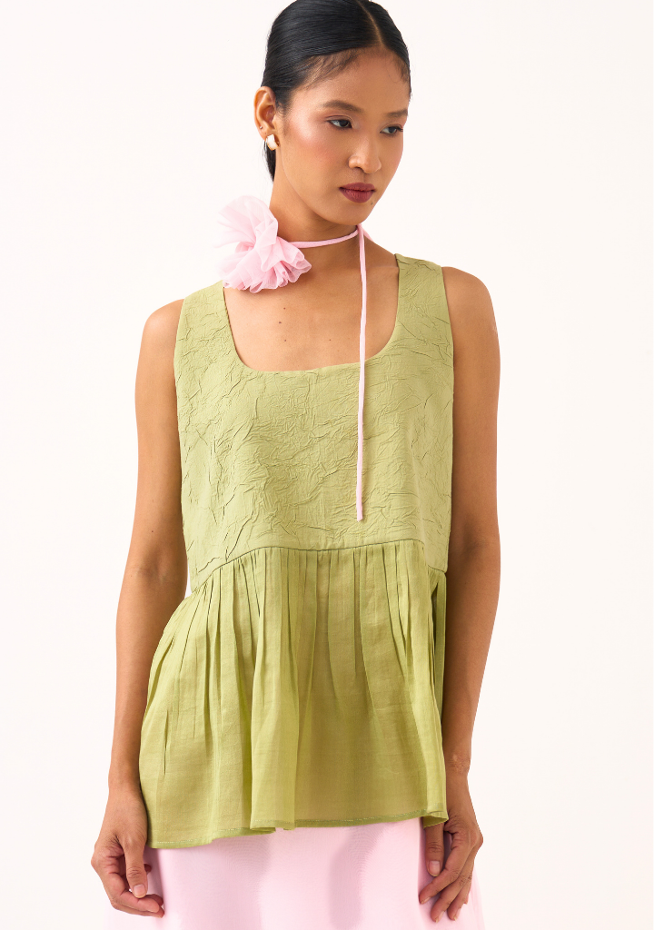 Sleeveless Yoke Set