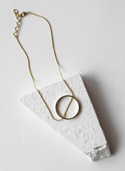 Slit A Circle Necklace RTS