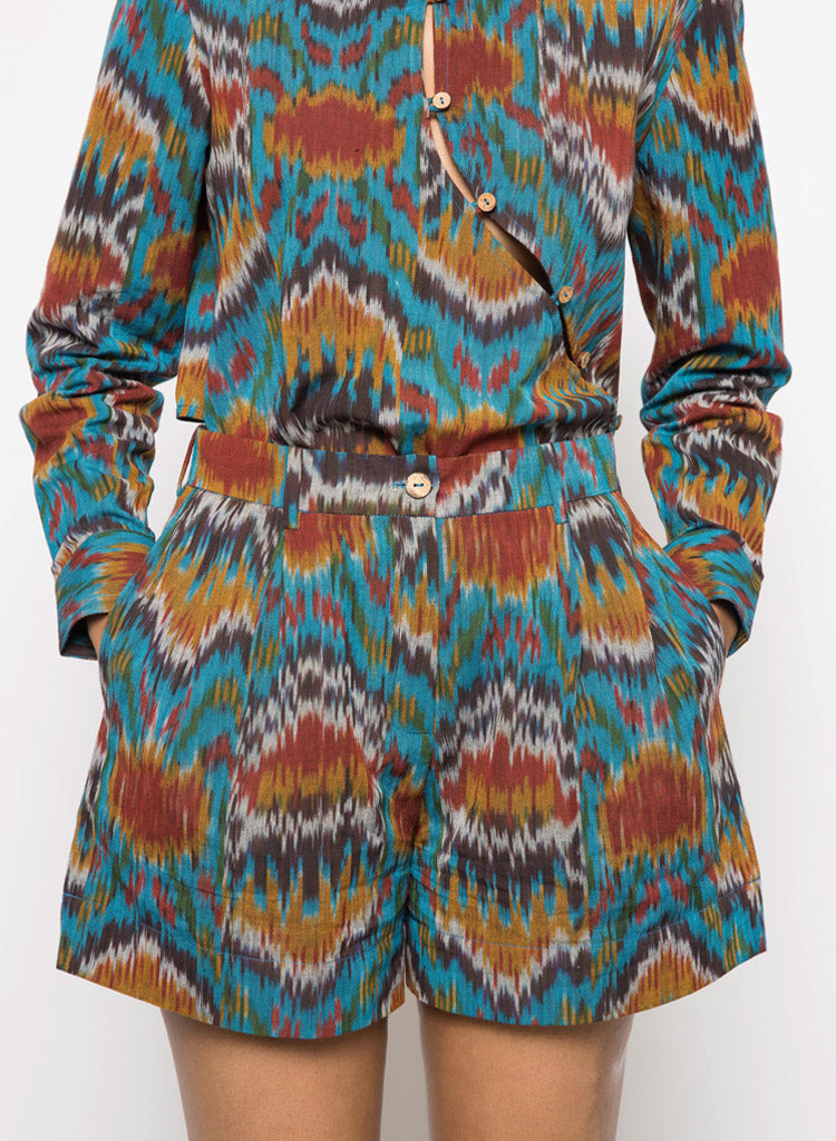 Slouchy Pleated Shorts