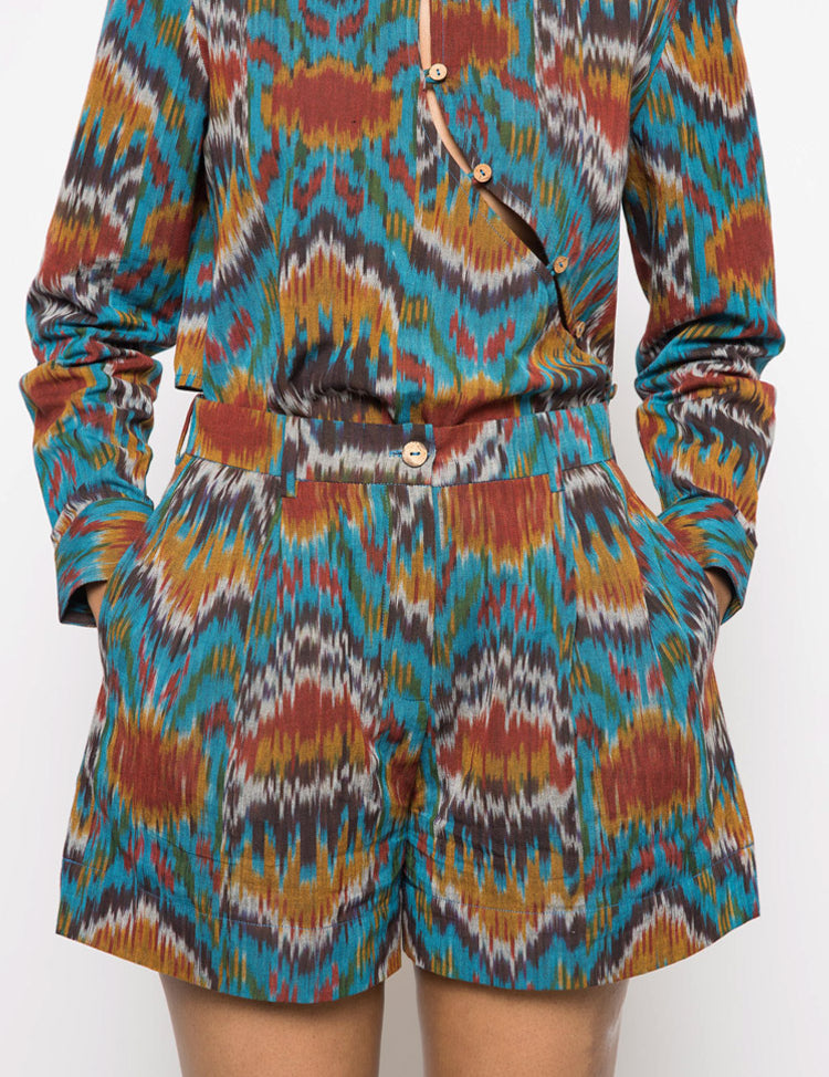 Slouchy Pleated Shorts