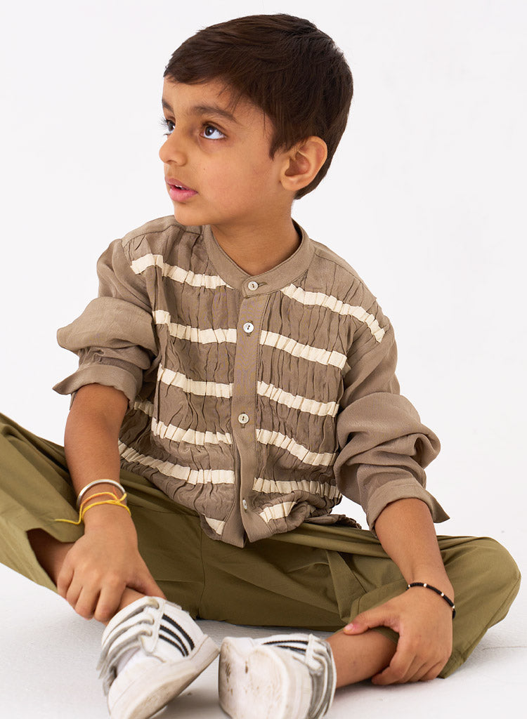 Smocking Detail Shirt