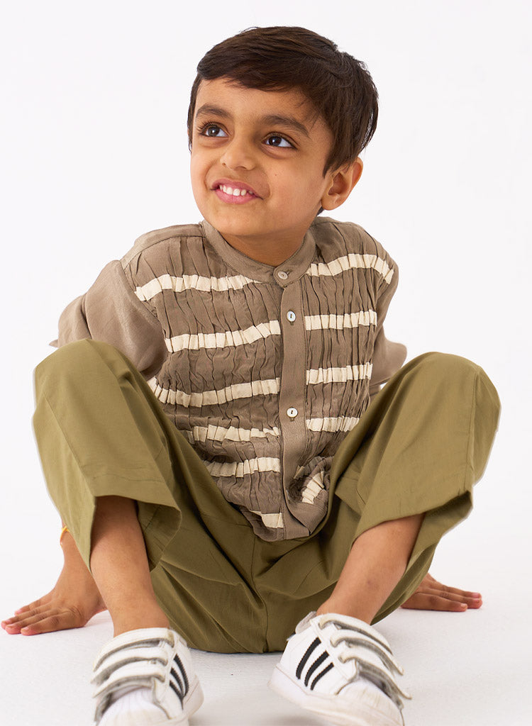 Smocking Detail Shirt